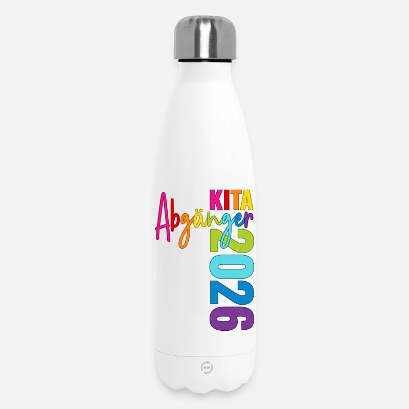 Dimittender i dagpleje 2026 - Termoflaske 500 ml - hvid