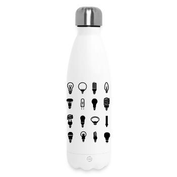 Glühbirne - Thermosflasche 500 ml - Weiß - Vorne