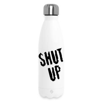 Be quiet! (black) - Insulated Water Bottle 500 ml - white - Front