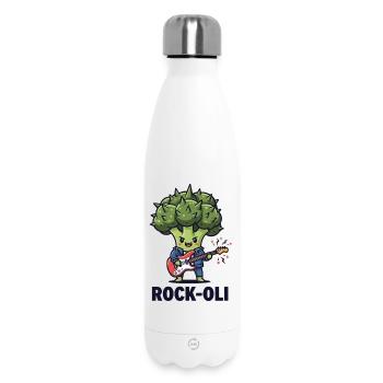 Brocco-Rocker - Insulated Water Bottle 500 ml - white - Front
