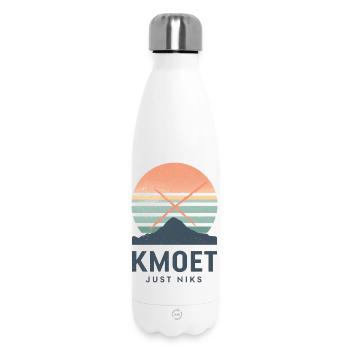Kmoet just nothing, Dialecte anversois Chemises - Bouteille isotherme 500 ml - blanc - Devant