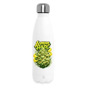 Lemon Haze Zitrus-Graffiti-Druck - Thermosflasche 500 ml - Weiß - Vorne