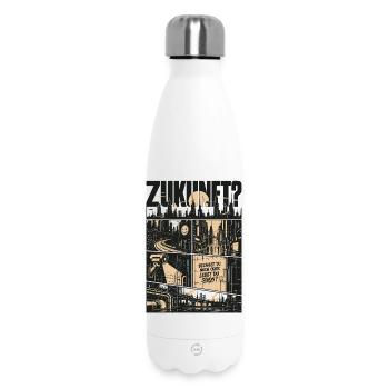 Zukunft Dystopie Retro Design - Thermosflasche 500 ml - Weiß - Vorne