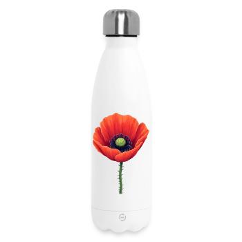 Corn poppy - Insulated Water Bottle 500 ml - white - Front