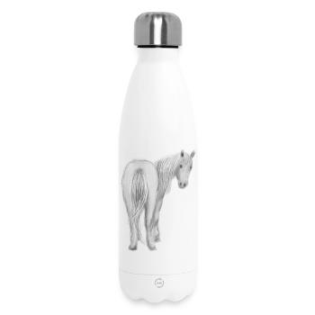 Cheval - Bouteille isotherme 500 ml - blanc - Devant