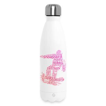 Snowboard Love Clear Look for Snowboard - Bouteille isotherme 500 ml - blanc - Devant