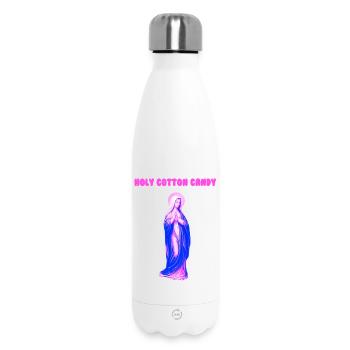Holy Cotton Candy Virgin Mary Pop - Insulated Water Bottle 500 ml - white - Front