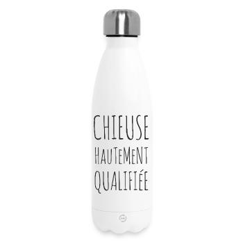 Chieuse hautement qualifiée - Idée cadeau femme - Bouteille isotherme 500 ml - blanc - Devant