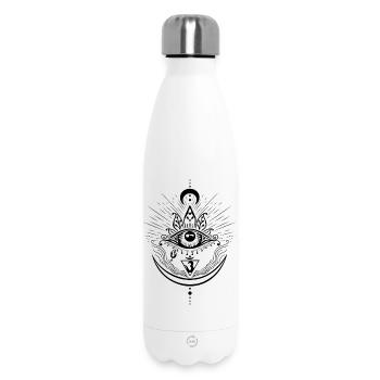 Third Eye Chakra Symbol Third Eye - Insulated Water Bottle 500 ml - white - Front