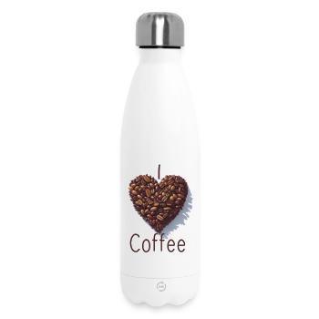 ich liebe Kaffee - Thermosflasche 500 ml - Weiß - Vorne