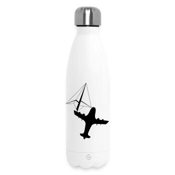 Flight of Imagination - Insulated Water Bottle 500 ml - white - Front