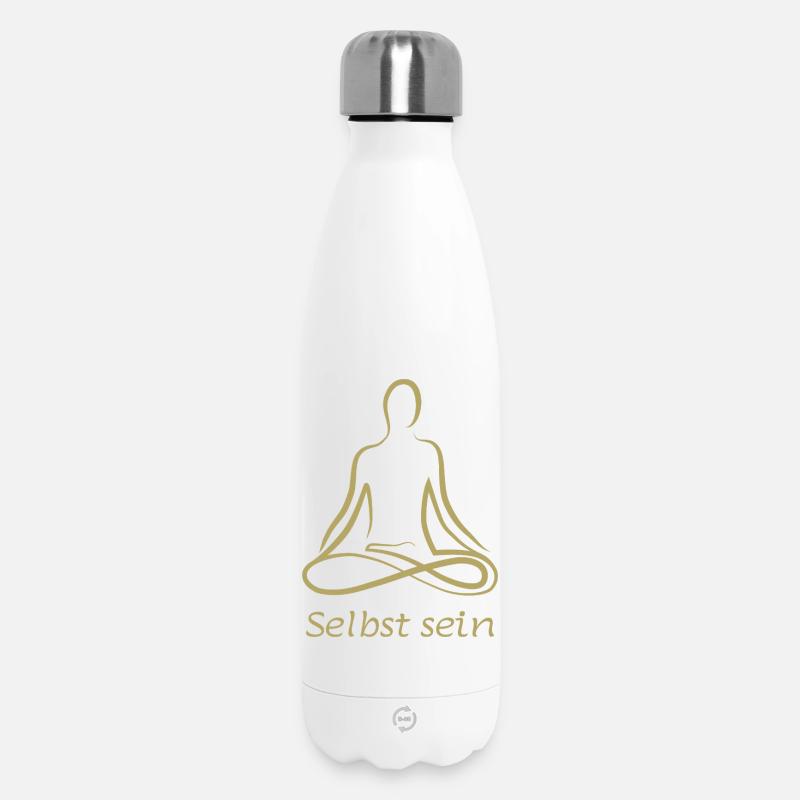 selbst sein - Thermosflasche 500 ml - Weiß