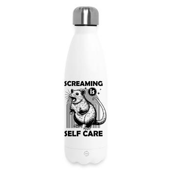 Wilderness Inspired Light Green Treeland Chapel - Insulated Water Bottle 500 ml - white - Front