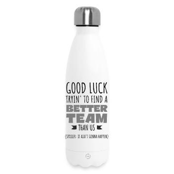 Travail d’équipe motivant - Bouteille isotherme 500 ml - blanc - Devant