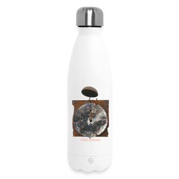 Horloge rouillée Le temps passe - Bouteille isotherme 500 ml - blanc - Devant