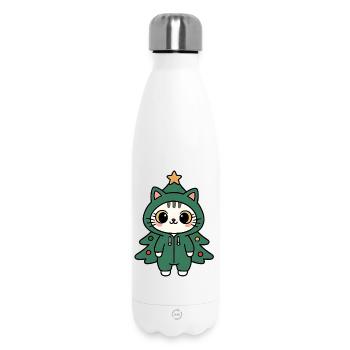 Kätzchen Tannenbaum Kostüm - Thermosflasche 500 ml - Weiß - Vorne