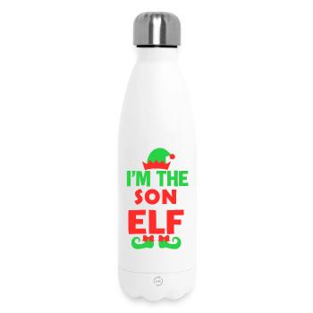 Im The Son Elf Christmas Tee - Insulated Water Bottle 500 ml - white - Front