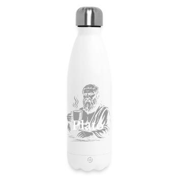 Portrait de tasse à café Platon - Bouteille isotherme 500 ml - blanc - Devant