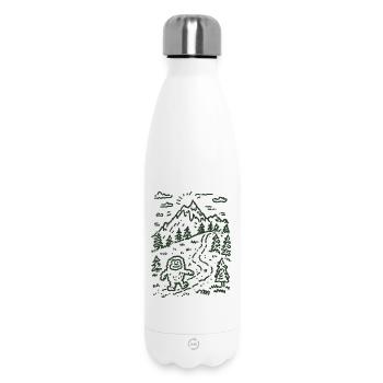 Bergwanderer im Waldlandschaft - Thermosflasche 500 ml - Weiß - Vorne