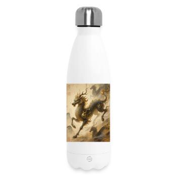 Die Jade-Apotheose: Qilin – Ewigkeit - Thermosflasche 500 ml - Weiß - Vorne