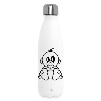 baby kleiner junge schnuller - Thermosflasche 500 ml - Weiß - Vorne