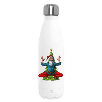 Yogis Christmas - Insulated Water Bottle 500 ml - white - Front