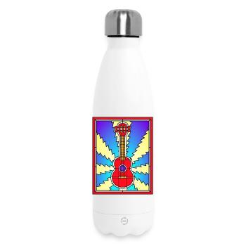 Buntglas-Akustikgitarre - Thermosflasche 500 ml - Weiß - Vorne