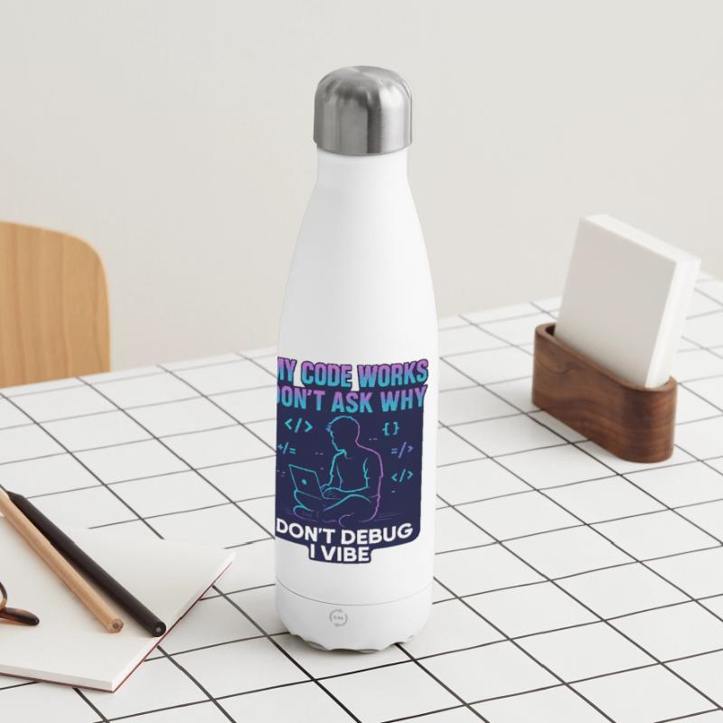 My Code Works Don't Ask Why – Lustiges Programmier Thermosflasche 500 ml