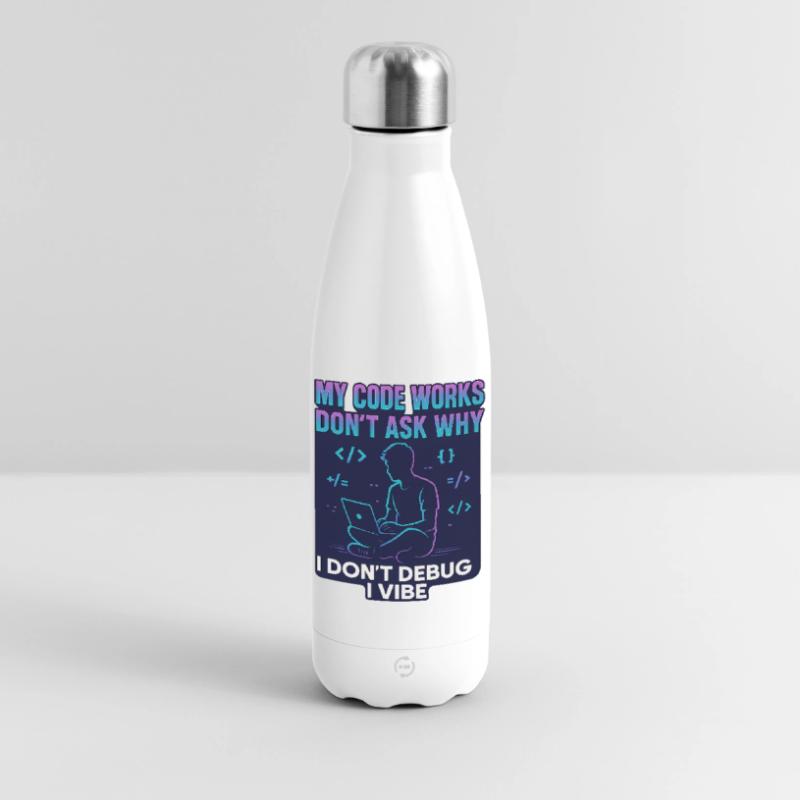 My Code Works Don't Ask Why – Funny Programming Insulated Water Bottle 500 ml