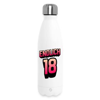 Endlich 18 Gradient Neon - Thermosflasche 500 ml - Weiß - Vorne