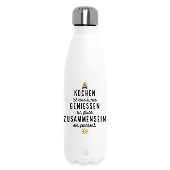 Cadeaux amusants pour les chefs - Bouteille isotherme 500 ml - blanc - Devant