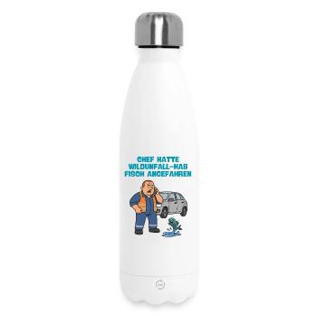 Wildlife accident with fish - Insulated Water Bottle 500 ml - white - Front