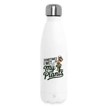 Sometimes I Wet My Plants - Insulated Water Bottle 500 ml - white - Front
