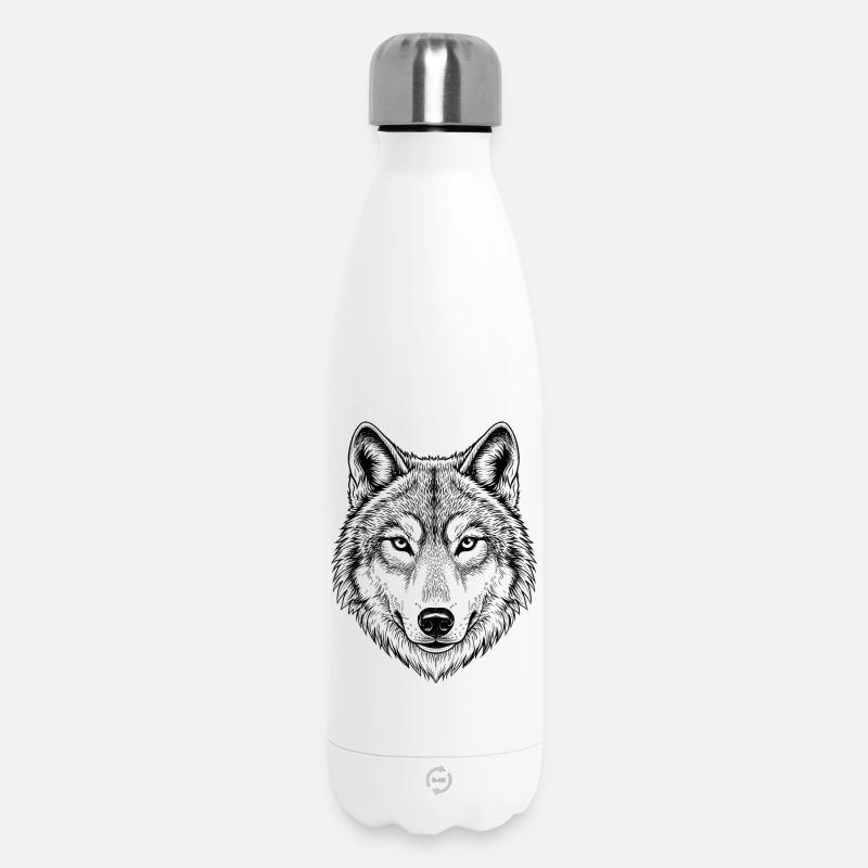 Loup - Bouteille isotherme 500 ml - blanc