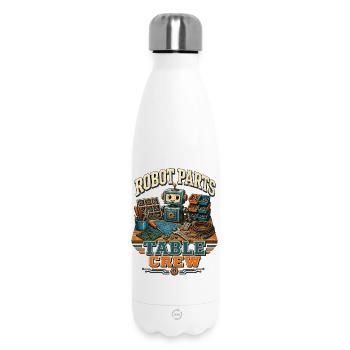 ROBOT PARTS TABLE CREW - Insulated Water Bottle 500 ml - white - Front