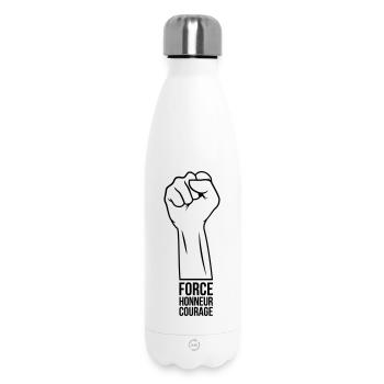 Force Honneur Courage - Bouteille isotherme 500 ml - blanc - Devant