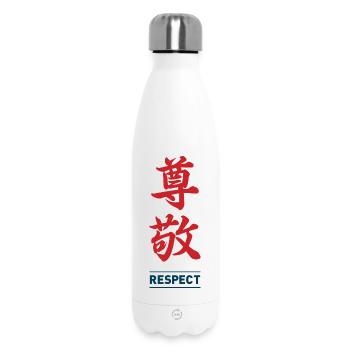 Respect 2 - Insulated Water Bottle 500 ml - white - Front