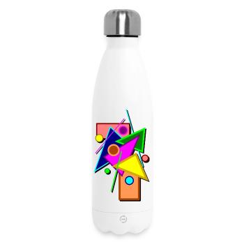 Geometrie - Thermosflasche 500 ml - Weiß - Vorne