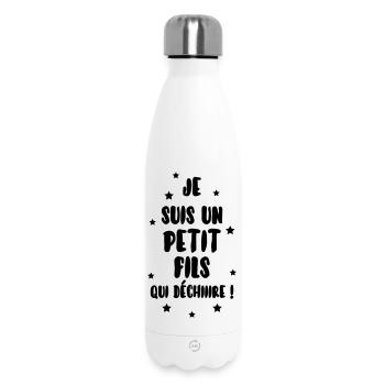 Fils / Fille / Petit-Fils / Petite-Fille - Bouteille isotherme 500 ml - blanc - Devant
