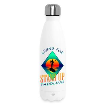 Stand Up Paddling - Insulated Water Bottle 500 ml - white - Front