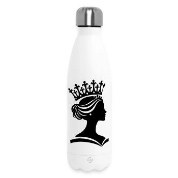 Portrait d’une reine pleine de dignité et de grâce - Bouteille isotherme 500 ml - blanc - Devant