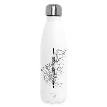 Croquis de flûte - Bouteille isotherme 500 ml - blanc - Devant