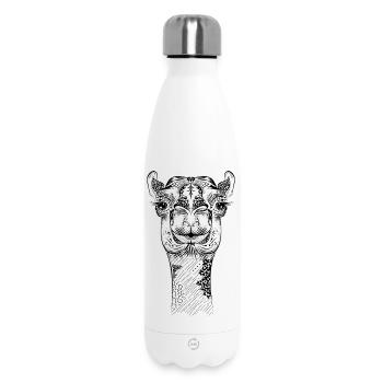 Chameau décoratif avec une touche orientale - Bouteille isotherme 500 ml - blanc - Devant