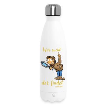 Illustration de détective - Bouteille isotherme 500 ml - blanc - Devant