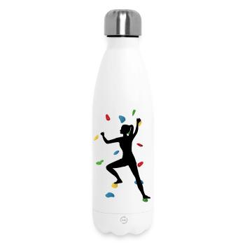 Climb Wall Woman – Boulder Adventure - Thermosflasche 500 ml - Weiß - Vorne