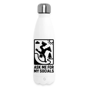 Inline Skate Social Media Fame Cool Kids - Thermosflasche 500 ml - Weiß - Vorne