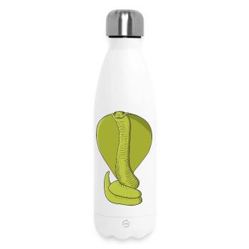 Cobra vert citron vibrant - Bouteille isotherme 500 ml - blanc - Devant