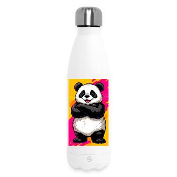 panda - Insulated Water Bottle 500 ml - white - Front