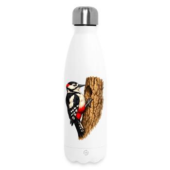 Pic dans un arbre - Bouteille isotherme 500 ml - blanc - Devant