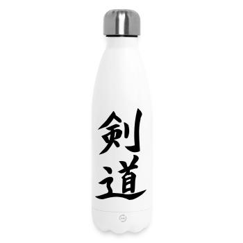 Kendo Kanji - Bouteille isotherme 500 ml - blanc - Devant